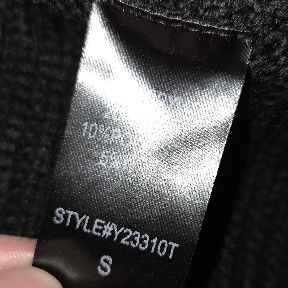 Pomander Place Ainsley Black Ribbed Knit Sweater Dress Women's Small Y23310T - Picture 5 of 7